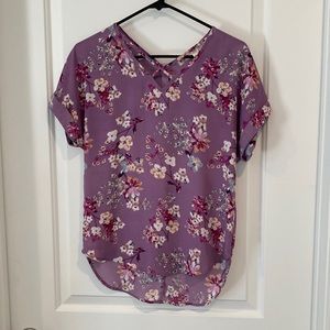 Floral Shirt Top Blouse